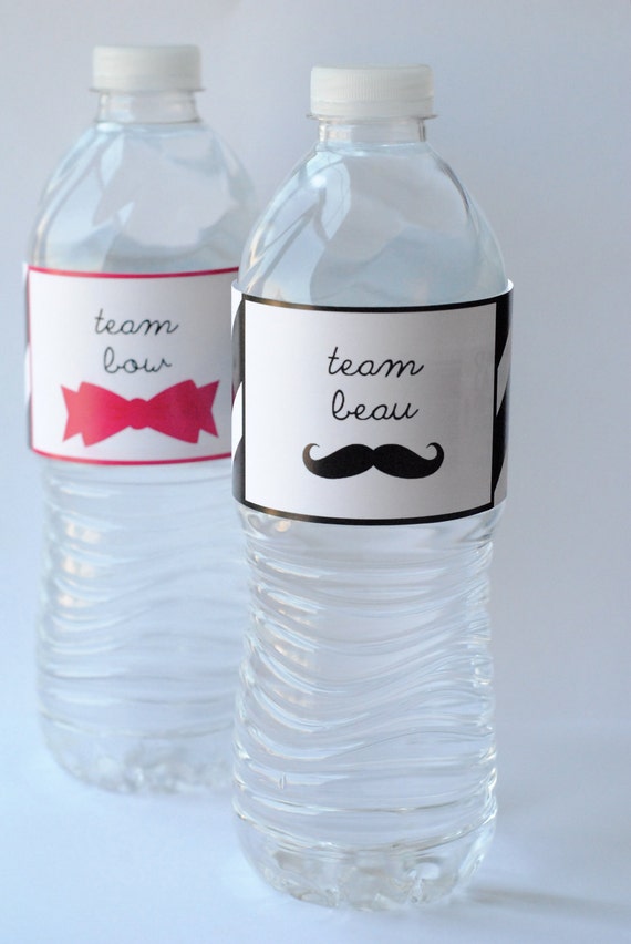 items-similar-to-gender-reveal-party-water-bottle-labels-beau-or-bow