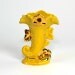 RESERVED for Megan - F&M Artware Yellow and Gold Vase - Trumpet Victorian Style, Gilt Trim Warranted 22K - Vintage Home Decor