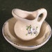 Hand-painted Vintage Miniature Wash Basin Set
