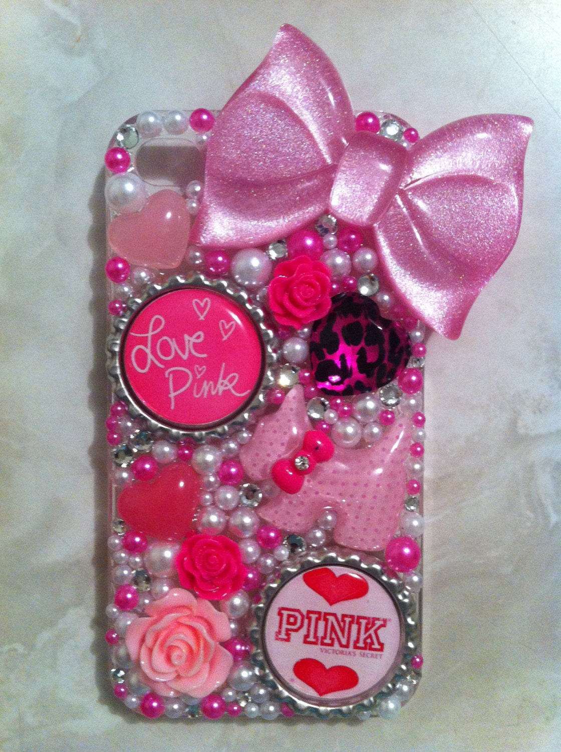 Pink Victorias Secret Iphone 44g4s Case