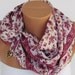 SPRING SCARF. Headband. Necklace. For 4 seasons. Pink. Flowers pattern.