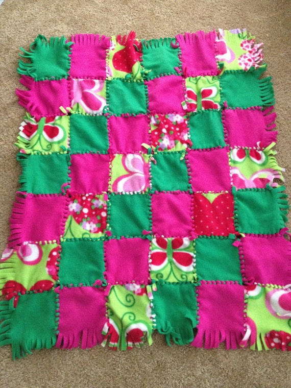 quilt diy tie Etsy Quilt Items to similar Fleece on Blanket Girl Tie