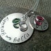 Hand Stamped Mother Necklace-Personalized Silver Charm Necklace-Hand Stamped Jewelry Stamped Evermore