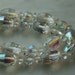 Vintage Laguna AB Aurora Borealis crystal bead choker necklace 12inches long with 3 inch extension. PERFECT