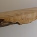 live edge maple shelf