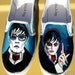 Johnny Depp Dark Shadows Vampire Custom Painted Shoes Barnabas Collins