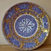 Purple and gold glass mosaic dish