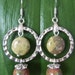 Dangle Earring with unakite stones