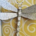 Table Leg Dragonfly Wall Art- Spiral carved wooden wings