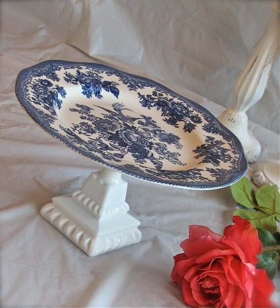 Asiatic Pheasant Johnson Bros England China Blue and White