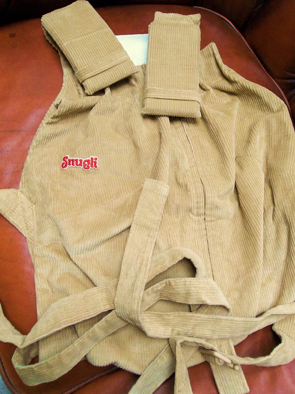 Vintage Corduroy Snugli Baby Carrier