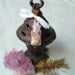 Love Spell Bottle Necklace - Moonstone Crystal - Herbal Gemstone Potion - Attract Love - Reiki Charged