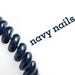 navy blue napier shiny glossy enamel vintage bracelet simple clasp