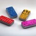 Altered Domino Magnets, Languages, Kitchen magnets, Multicolor domino Magnet set, French Asian Egyptian Script, Fun gift idea