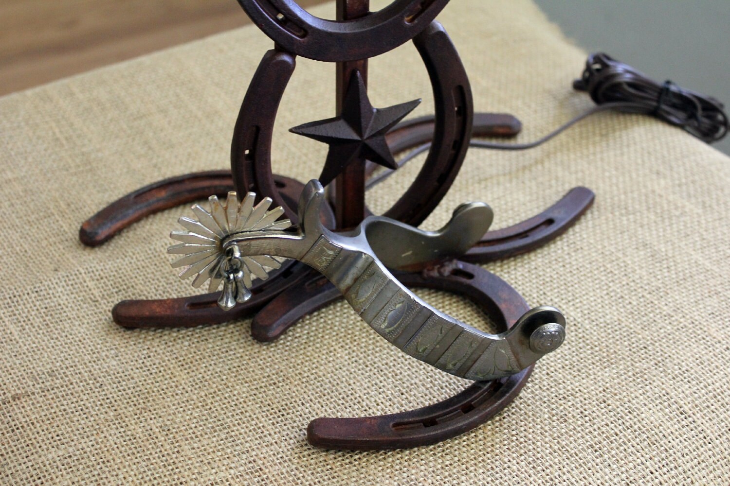 Western Lamp Horseshoe and Spur
