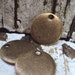 Metal Stamping Blank Discs- Bronze Pendant Disc- Jewelry Supplies 3 Pieces (1:12)