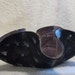 Painted Upcycled Record Album Bowl in Purple, White and Black