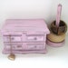 RESERVED for Vito - Pink Jewelry Box and Bracelet Holder - Shabby Chic Distressed - French Country