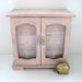 Vintage Jewelry Box - Peach Distressed - Shabby Chic French Country