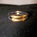 RESERVED Rare Vintage Yellow Gold & Genuine Elephant Hair Ring/Size 5 1/2//Good Luck Charms//Gold Bands//Safari Jewelry//Out of Africa