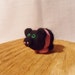 Needle Felted Pig - miniature saddleback pig figure - 100% merino wool - Pig With Attitude