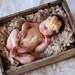 Boutique Baby Girl Headbands - Newborn Headband - Gold Flower - Antique flower - Baby Headband