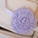 Beautifully simple lavender rosette hair accessory