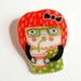 HELEN - shrink plastic brooch
