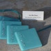 Fused Glass Coasters- Turquoise (Set of 4)