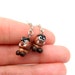 Goomba Earrings SMALLER ver. (Mario Bros.) - Sculpey Polymer Clay