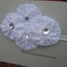 RESERVED for Tracey: Flower girl headband -- lace statement head band with rhinestones in white lace, ivory lace or black lace