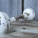Rusty Metal Door Knob / Old Chippy White Paint / Industrial Shabby Chic Decor / Farmhouse Rustic / Mixed Media Art Project / epsteam