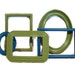 FRAME GALLERY SALE - 25% Off - Picture Frame Gallery - Bright Green and Teal Blue - Set of Five