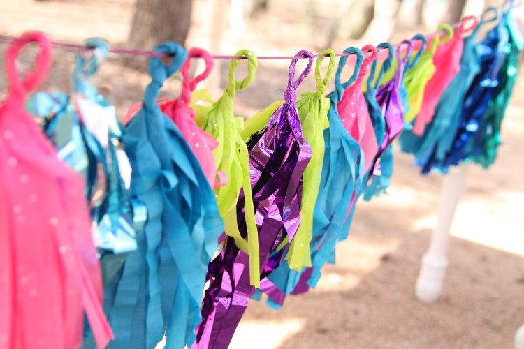 Metallic Mylar Paper Tassel by PartyCreative on Etsy