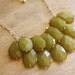Olive Green Statement Necklace - Bib Necklace