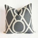Decorative Pillow 16 x 16' Accent Pillow 'Bamboo lattice pattern