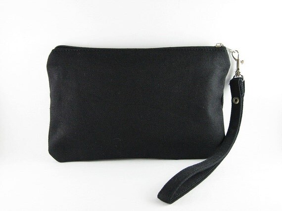 Black Clutch iPhone 5 Wallet iPhone Wristlet Cell Phone