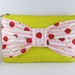 Big Bow ( Yellow ) - iPhone Purse, Cell Phone Wristlet, Camera Bag, Cosmetic Bag, Zipper Pouch