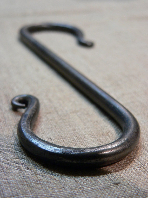 Items Similar To 1 HAND FORGED S Hook Blacksmith Wrought Iron Hook   Il 570xN.346757812 