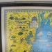 1950 Souvenir map of Mobile Bay with interesting historic tidbits