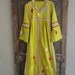Lime cotton Egyptian Style Caftan Dress