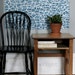 Geometric Dots Blue and Silver