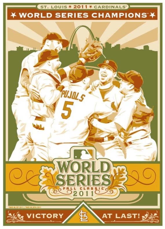 2011 World Series Champions Cardinals Baseball by SportsPropaganda