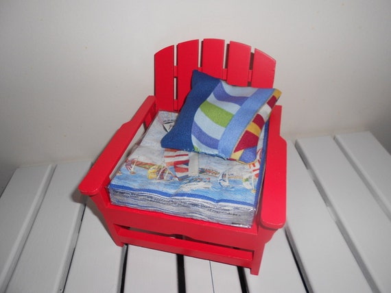 Adirondack chair napkin holder by beachchairsbyk on Etsy