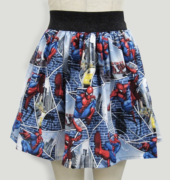 Spiderman Full Skirt with Metallic Waistband RESERVED FOR