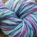 Handspun yarn - green sale - 15% off - handpainted wool - thick and thin - 4.7 oz. - 126 yards