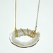 Gold Wrapped Geode, Druzy necklace