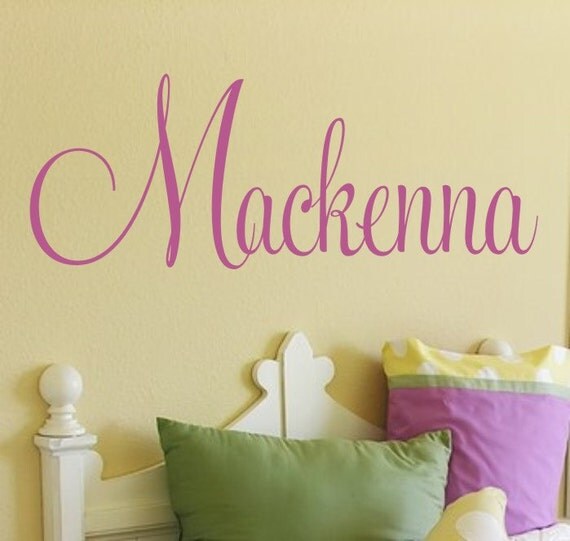 Items similar to Custom Vinyl Name Decal Nursery and Bedroom Vinyl