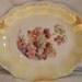 Beautiful Vintage 9 Inch Raspberry Pattern Platter with Ivory Background, Cottage Chic Serving Dish, Retro Platter