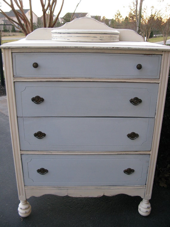 Items similar to Beachy Cottage CHIC Chest of Drawers SOLD on Etsy